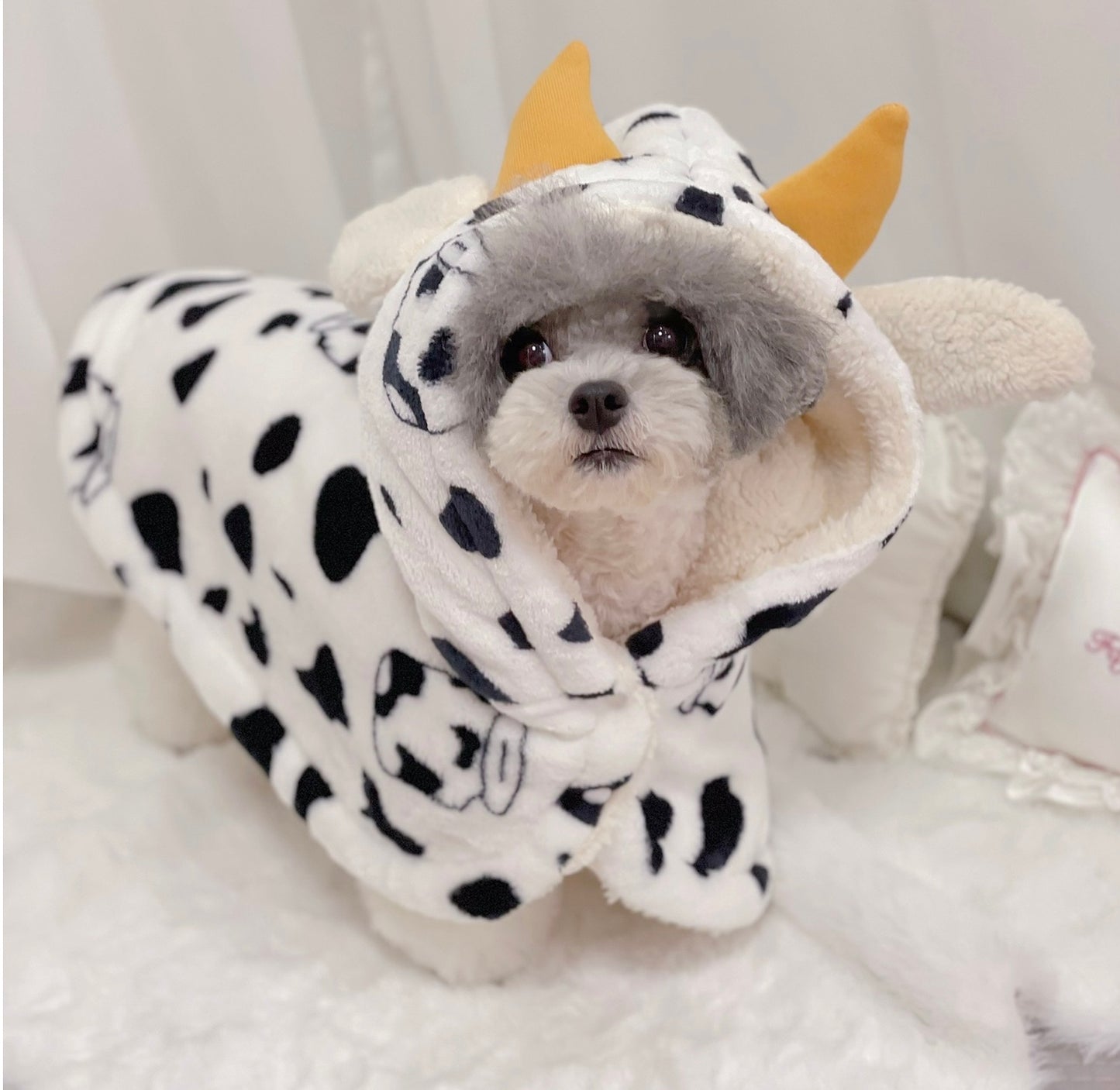 Milk Cow Doggy Robe
